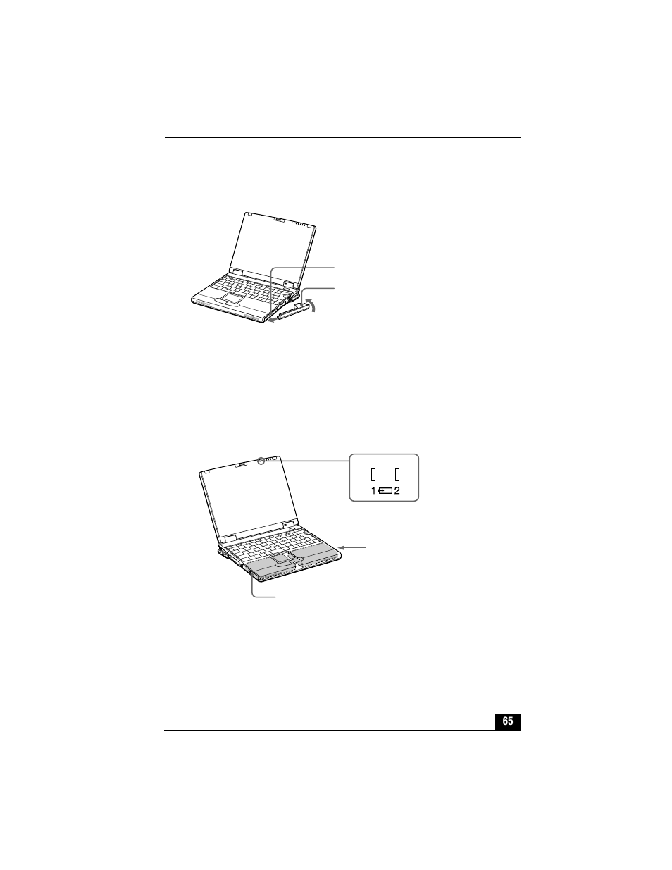 Attaching weight saver, To charge the second battery pack, Charging second battery pack | Sony PCG-XG700 User Manual | Page 65 / 154