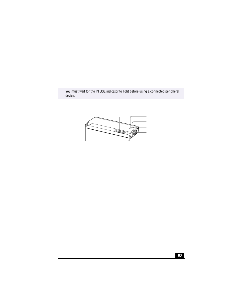 Using the mini docking station, Front | Sony PCG-XG700 User Manual | Page 83 / 154