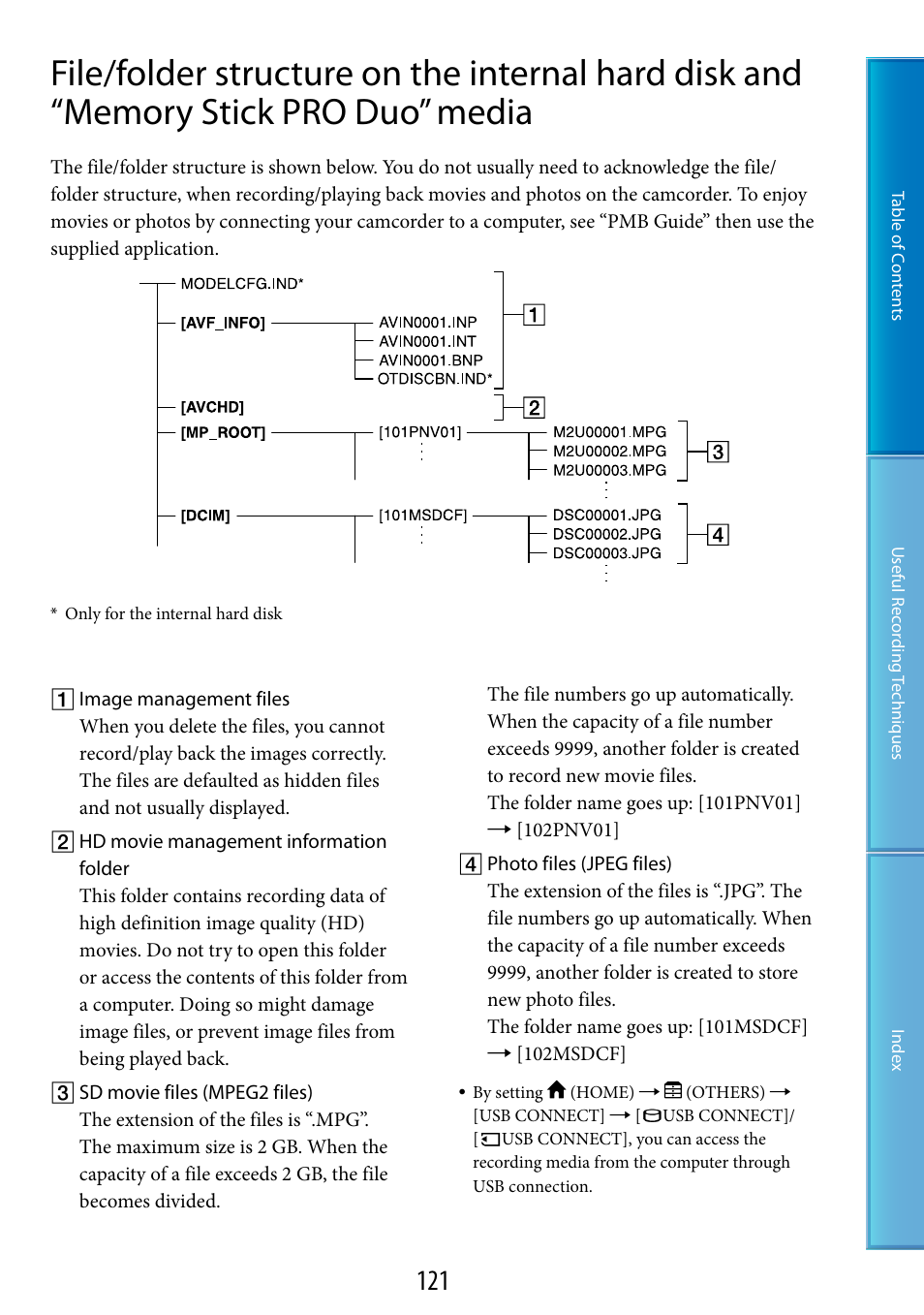 Sony HDR-XR200V User Manual | Page 121 / 133