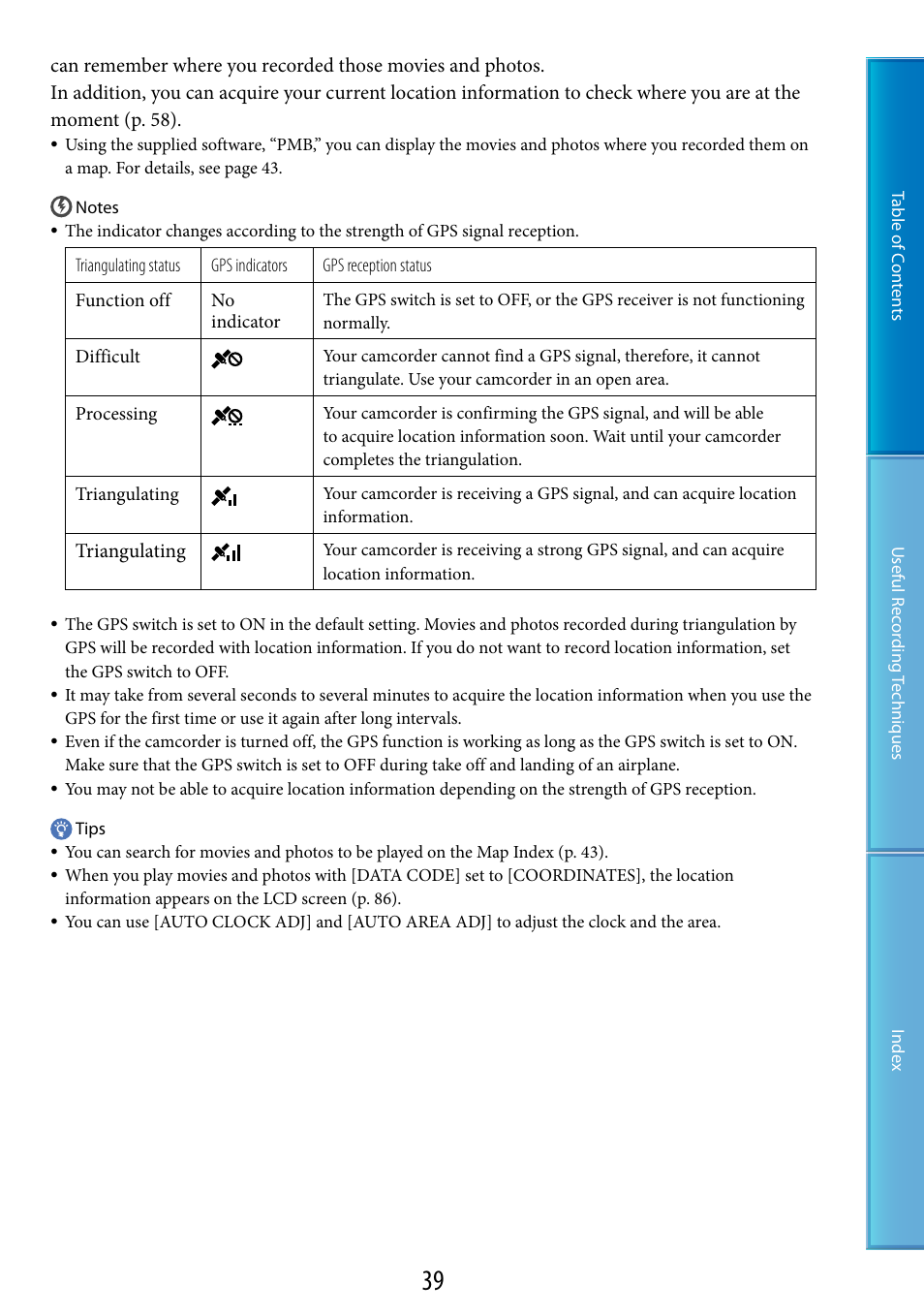 Sony HDR-XR200V User Manual | Page 39 / 133