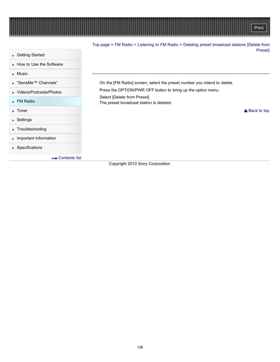 Sony NWZ-E353RED User Manual | Page 136 / 239