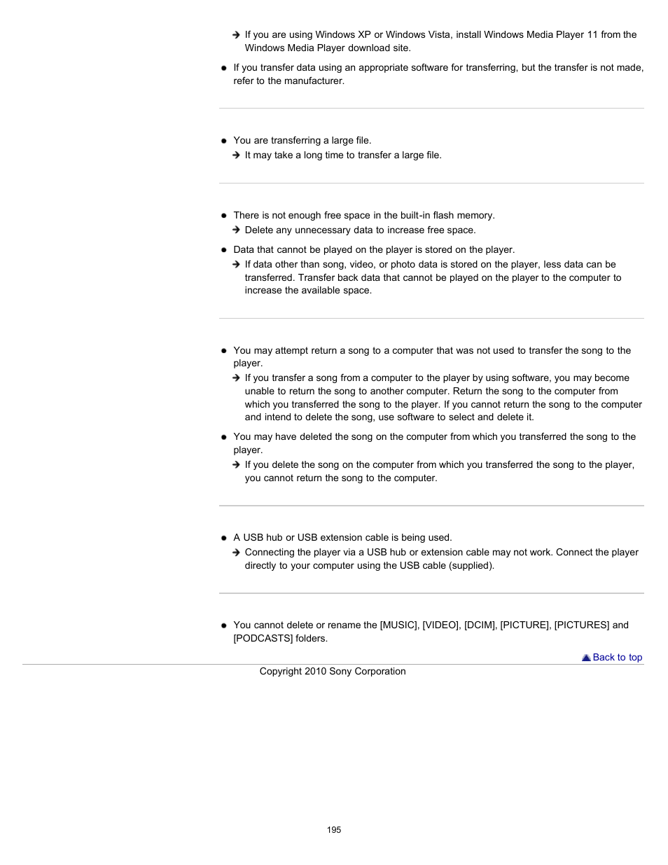 Sony NWZ-E353RED User Manual | Page 195 / 239