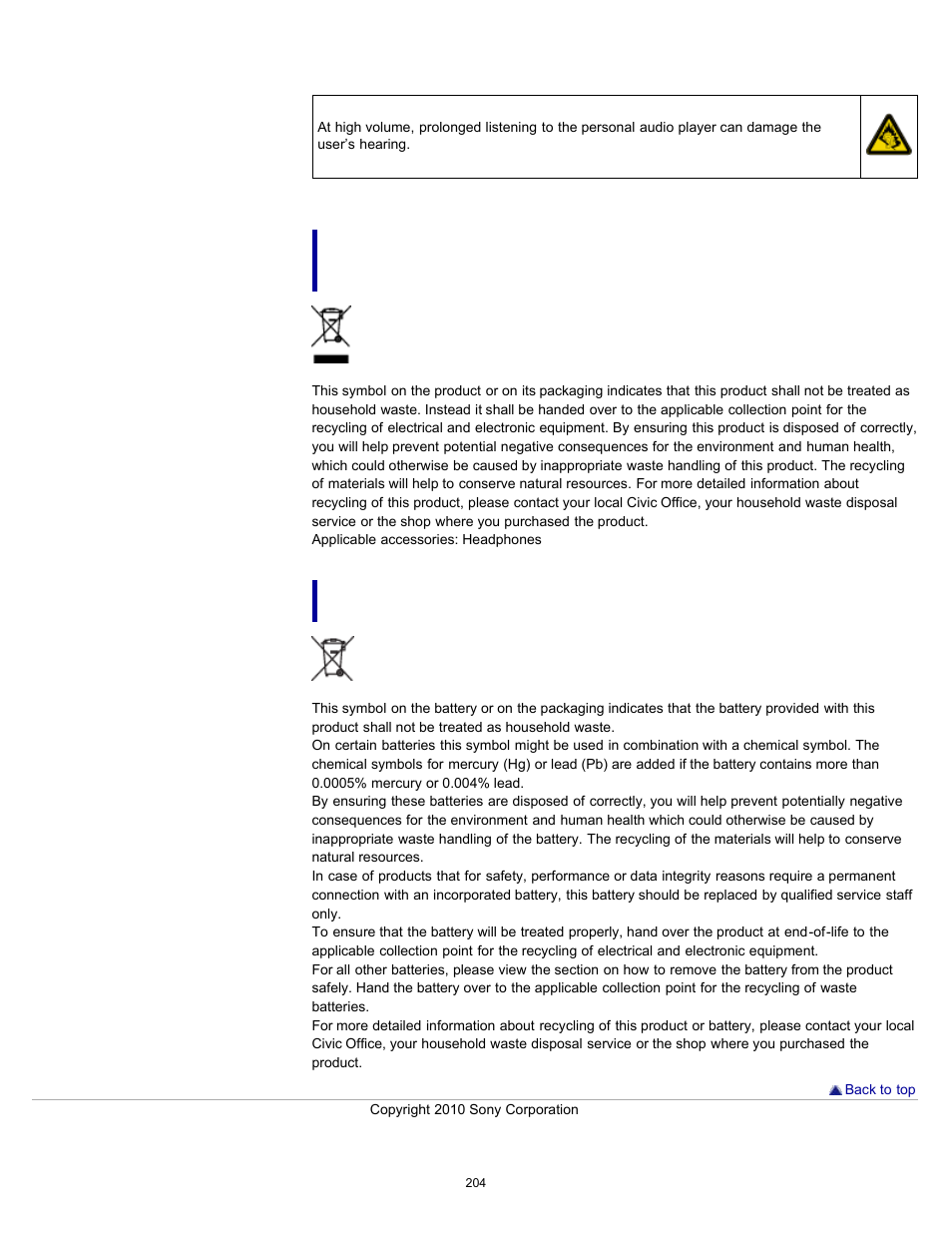 Sony NWZ-E353RED User Manual | Page 204 / 239