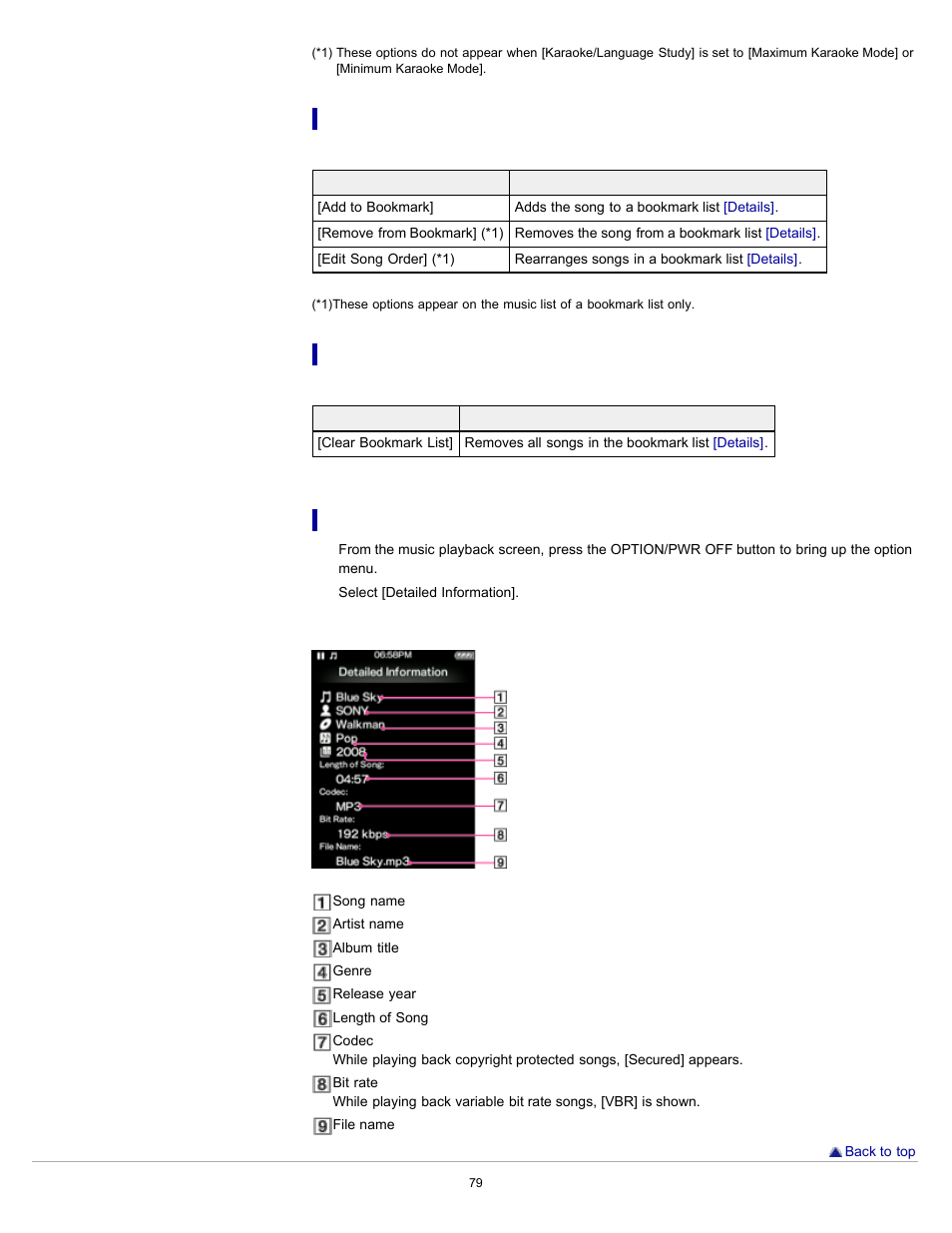 Details | Sony NWZ-E353RED User Manual | Page 79 / 239