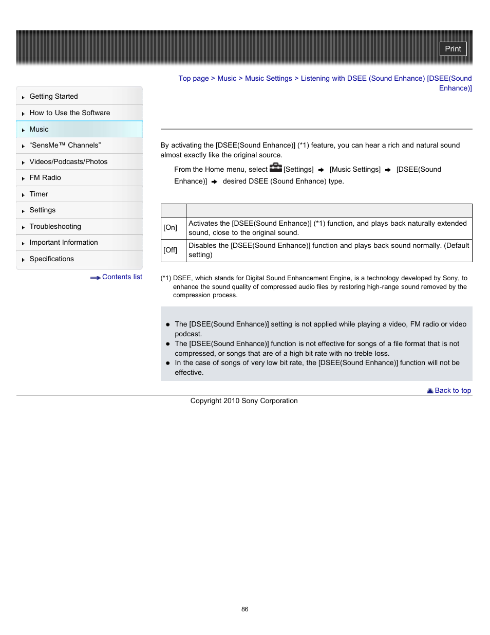 Sony NWZ-E353RED User Manual | Page 86 / 239