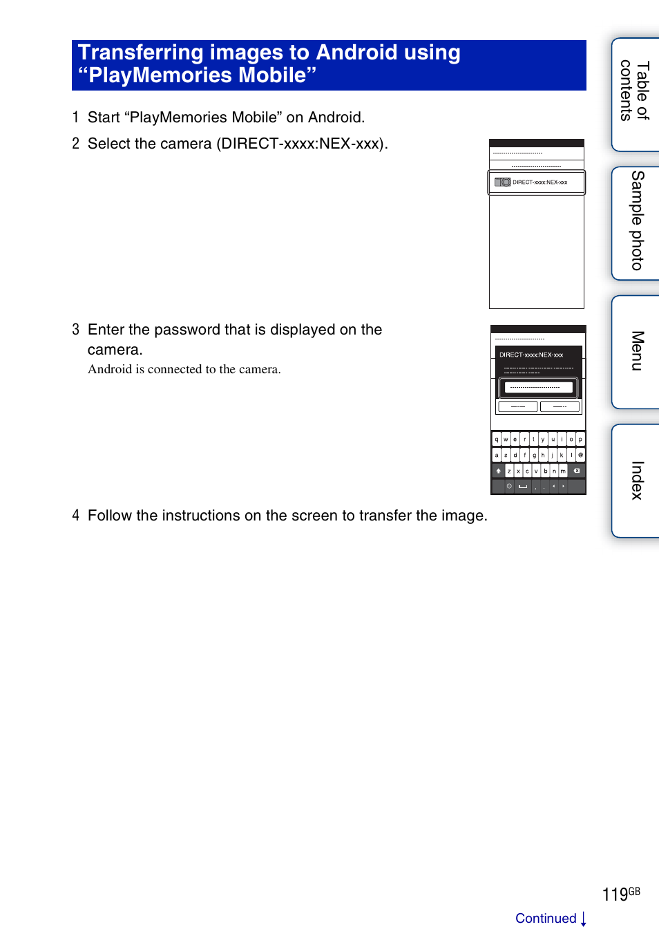 Sony NEX-5R User Manual | Page 119 / 247
