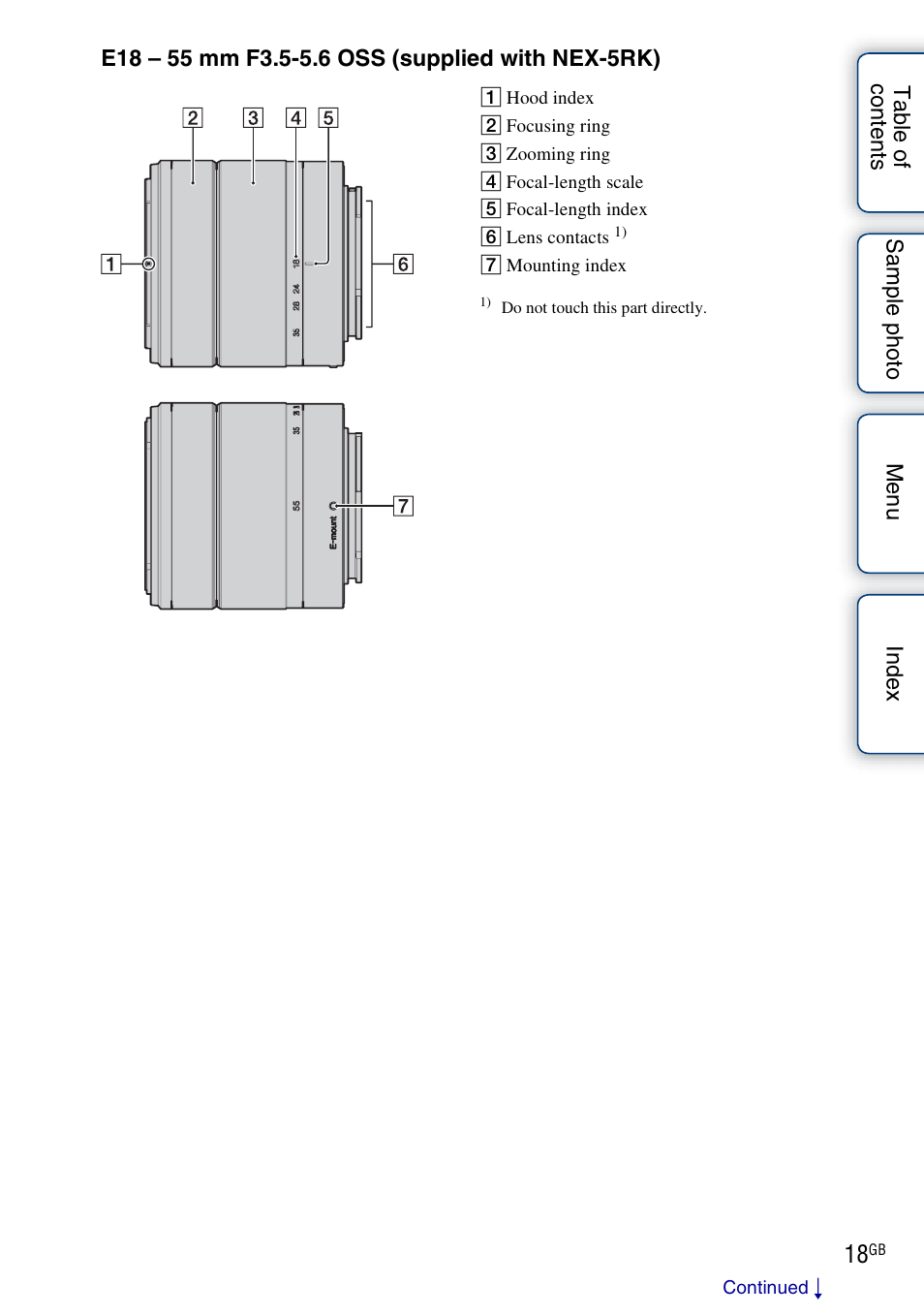 Sony NEX-5R User Manual | Page 18 / 247