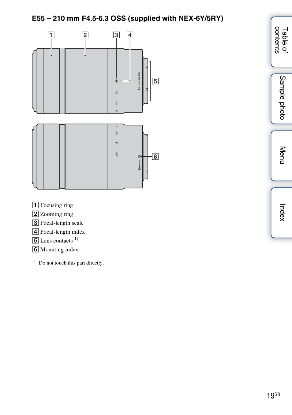 Sony NEX-5R User Manual | Page 19 / 247