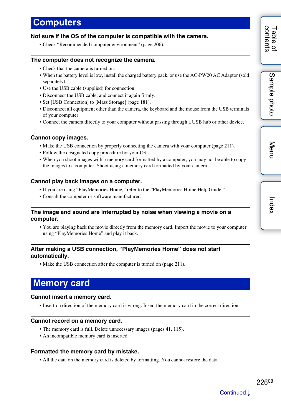 Sony NEX-5R User Manual | Page 226 / 247