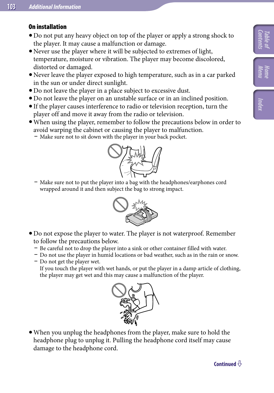 Sony NWZ-E345 User Manual | Page 103 / 119