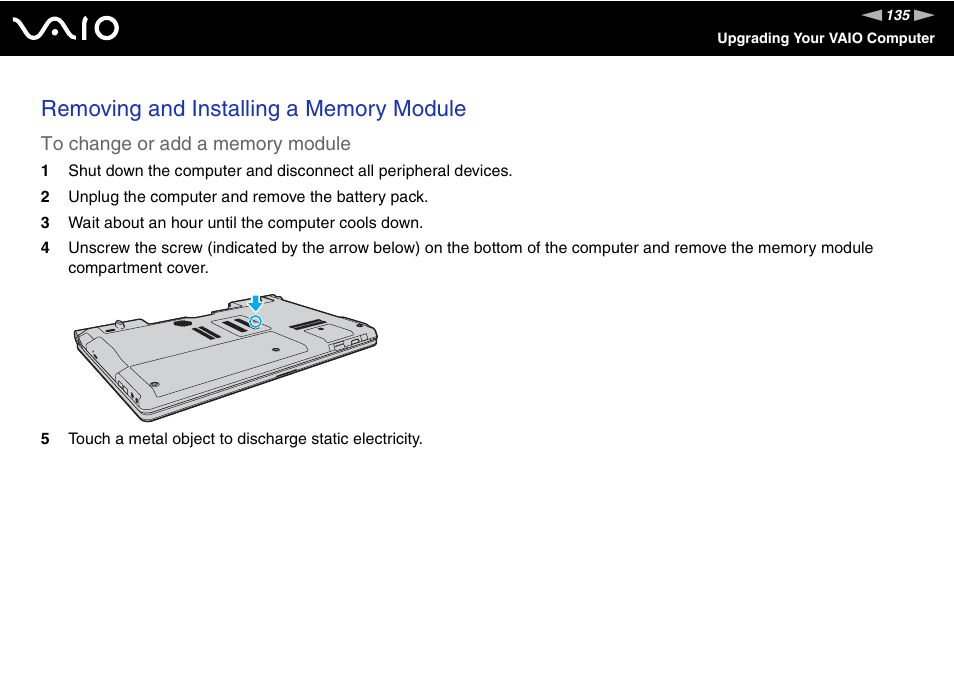 Sony VGN-AW190NAB User Manual | Page 135 / 220