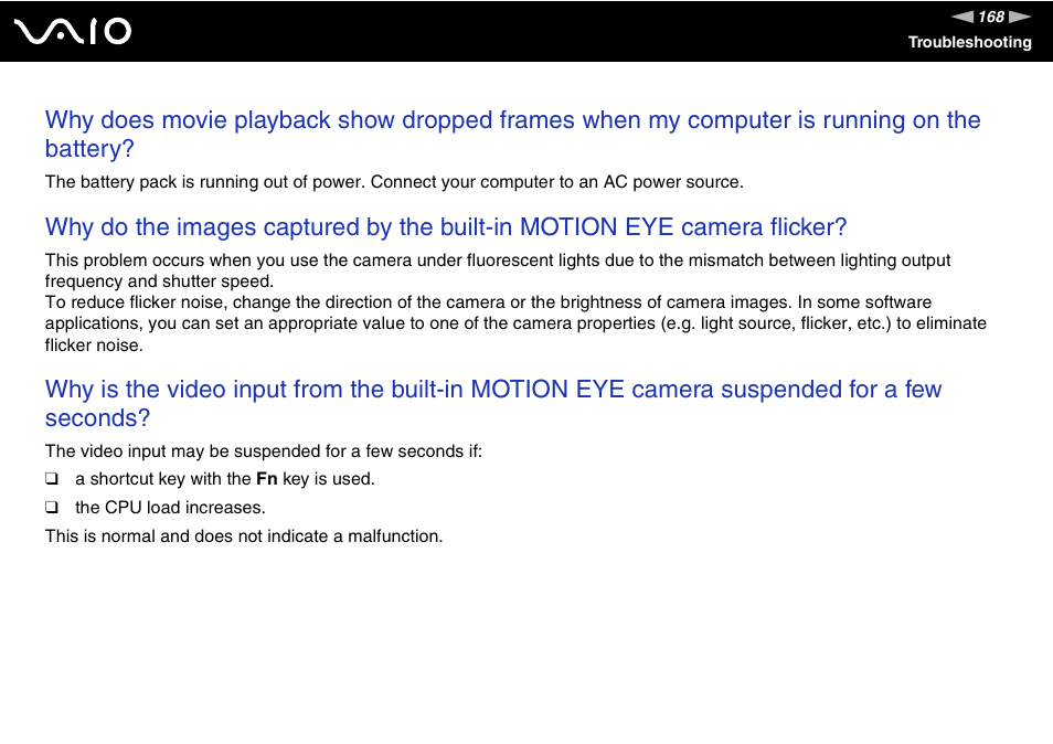 Sony VGN-AW190NAB User Manual | Page 168 / 220