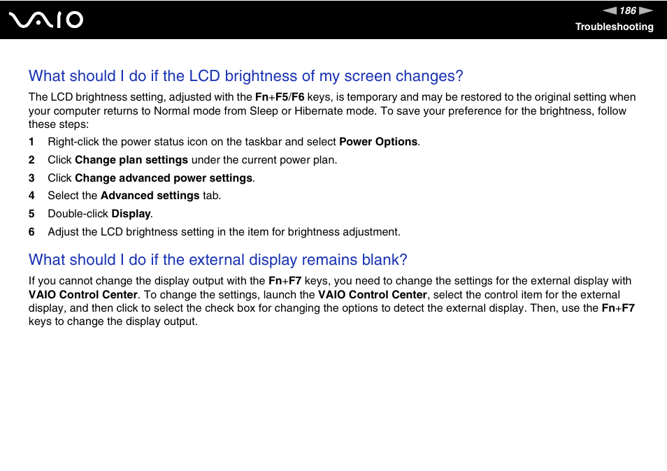 Sony VGN-AW190NAB User Manual | Page 186 / 220