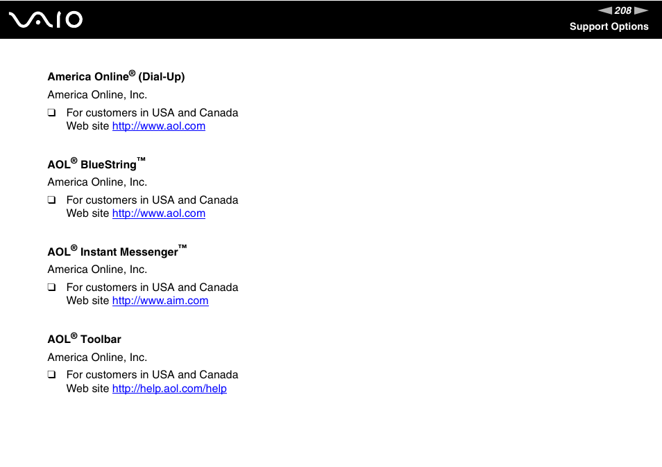 Sony VGN-AW190NAB User Manual | Page 208 / 220