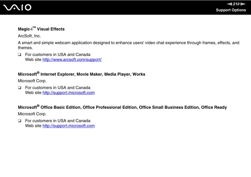 Sony VGN-AW190NAB User Manual | Page 210 / 220