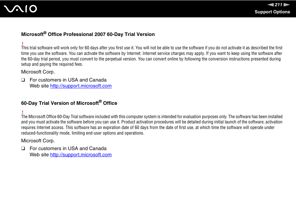 Sony VGN-AW190NAB User Manual | Page 211 / 220