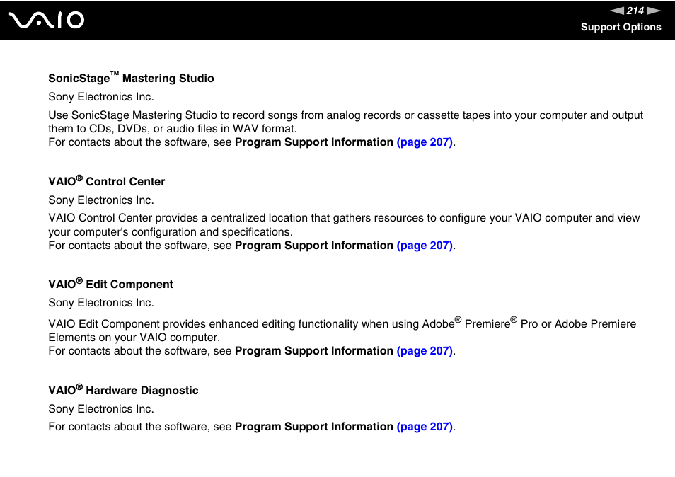Sony VGN-AW190NAB User Manual | Page 214 / 220