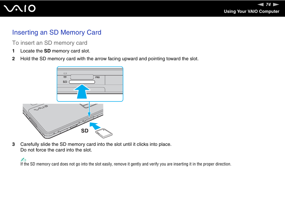 Sony VGN-AW190NAB User Manual | Page 74 / 220