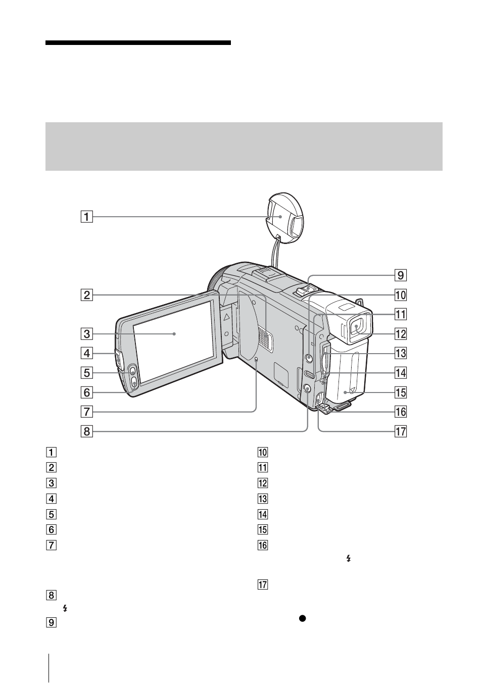 Quick reference, Identifying parts and controls, On (p. 138) | Sony DCR-HC85 User Manual | Page 138 / 152