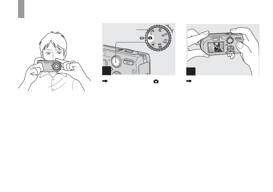 Basic still image shooting, Using auto adjustment mode | Sony DSC-P100LJ User Manual | Page 22 / 128