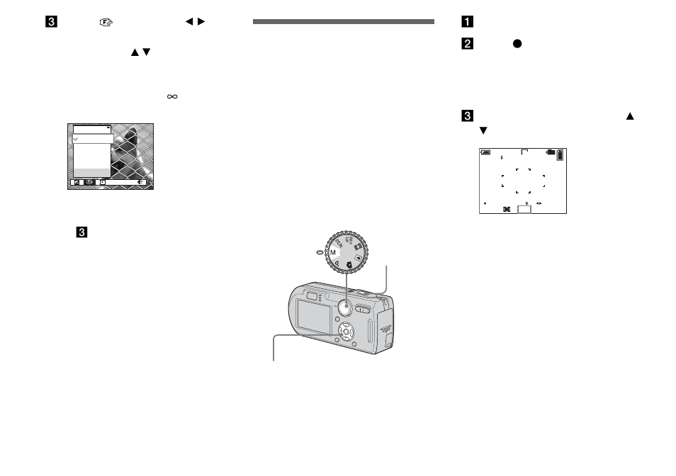 Shooting with manual shutter speed and, Aperture settings — manual exposure, Manual exposure | Sony DSC-P100LJ User Manual | Page 50 / 128