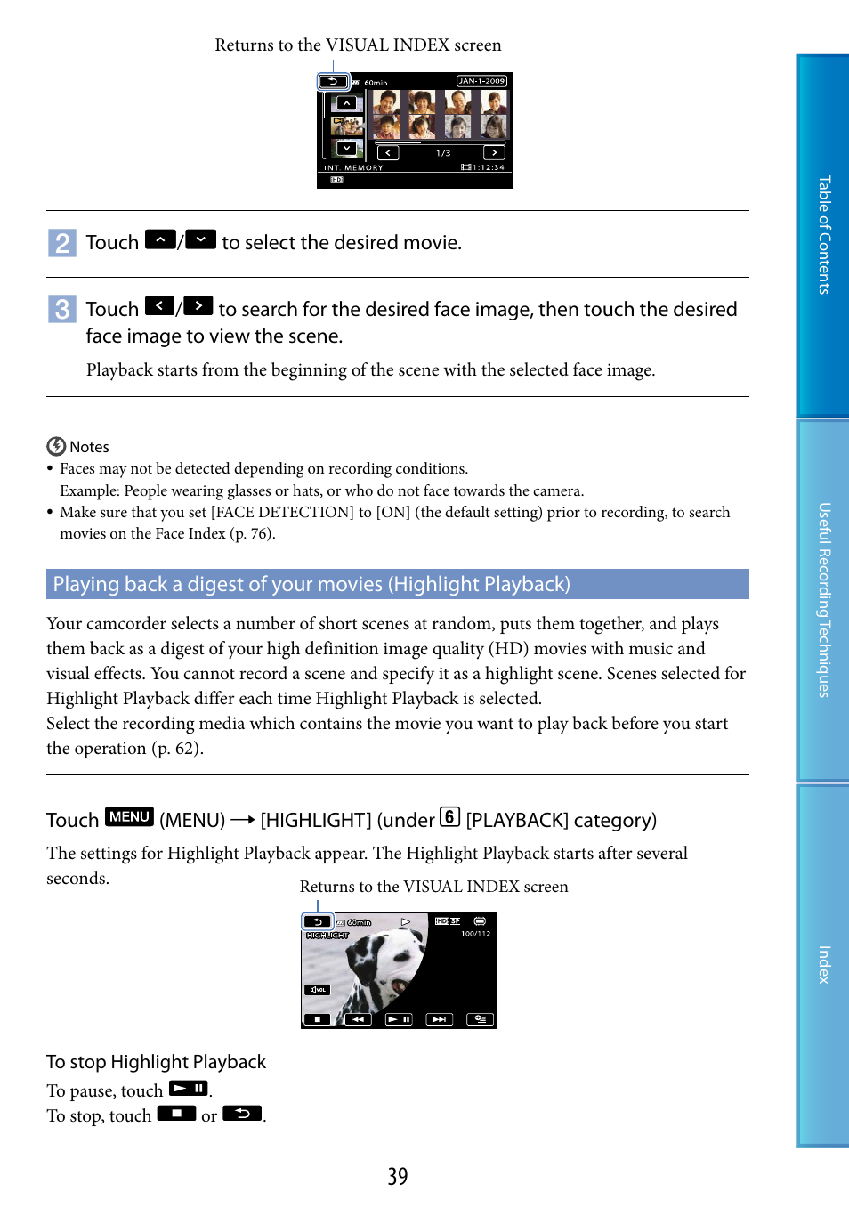 Sony HDR-TG5 User Manual | Page 39 / 123