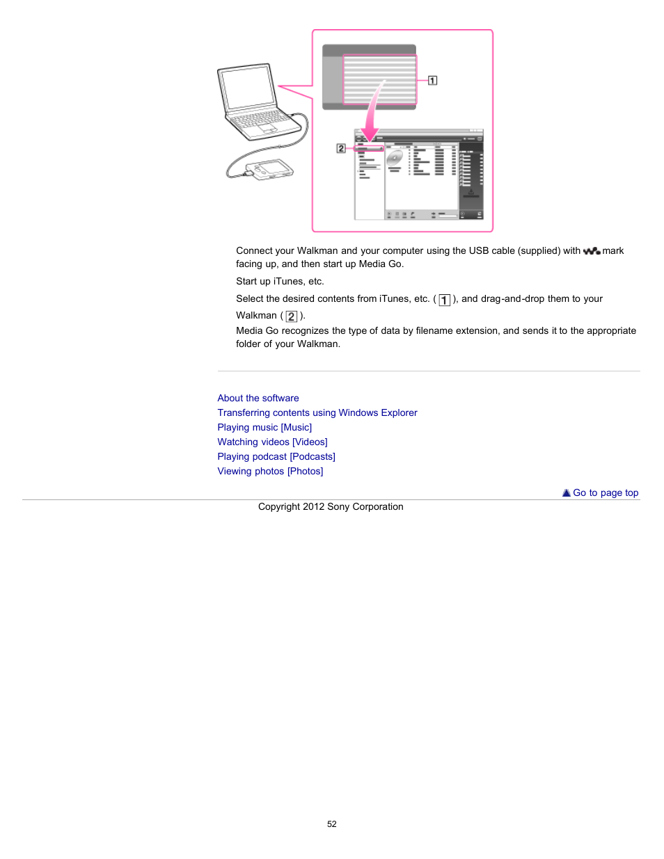 Sony NWZ-E475BLK User Manual | Page 52 / 231