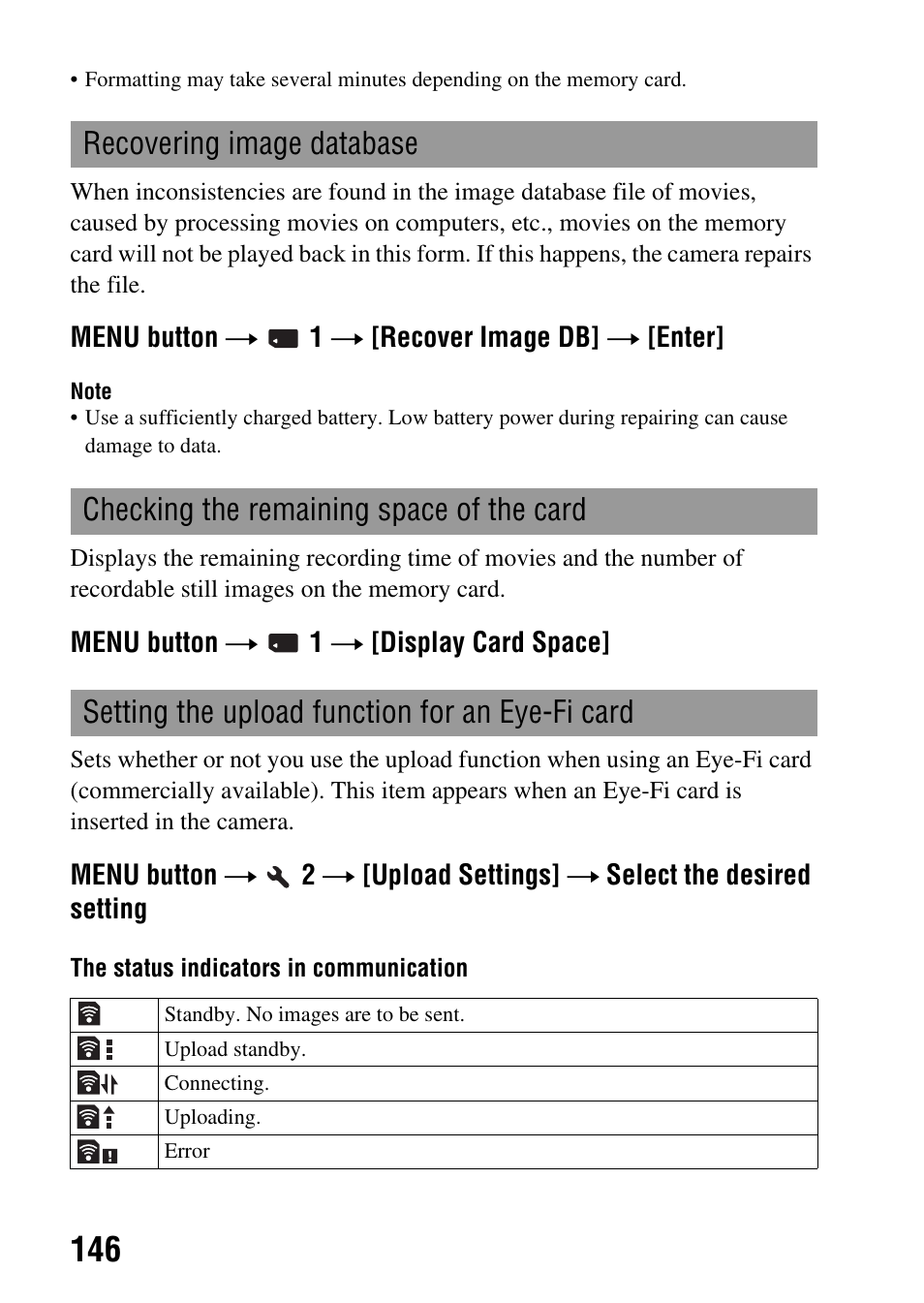 Sony DSLR-A580L User Manual | Page 146 / 199