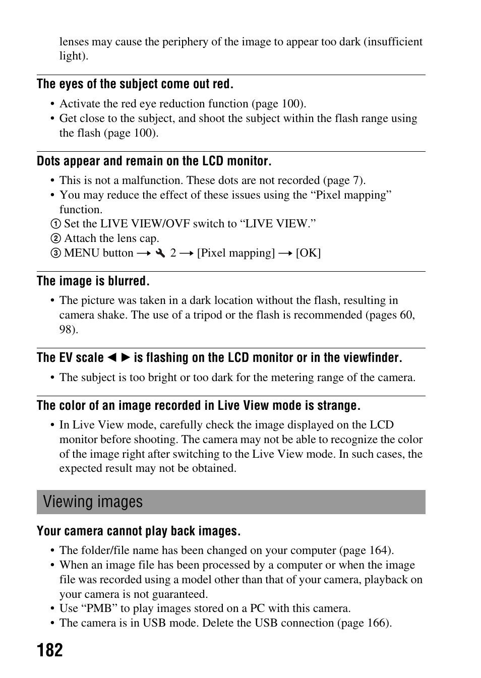 Viewing images | Sony DSLR-A580L User Manual | Page 182 / 199