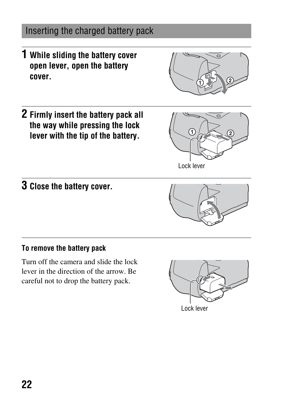 Sony DSLR-A580L User Manual | Page 22 / 199