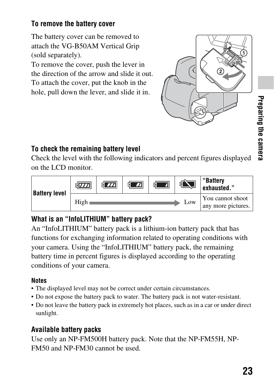 Sony DSLR-A580L User Manual | Page 23 / 199