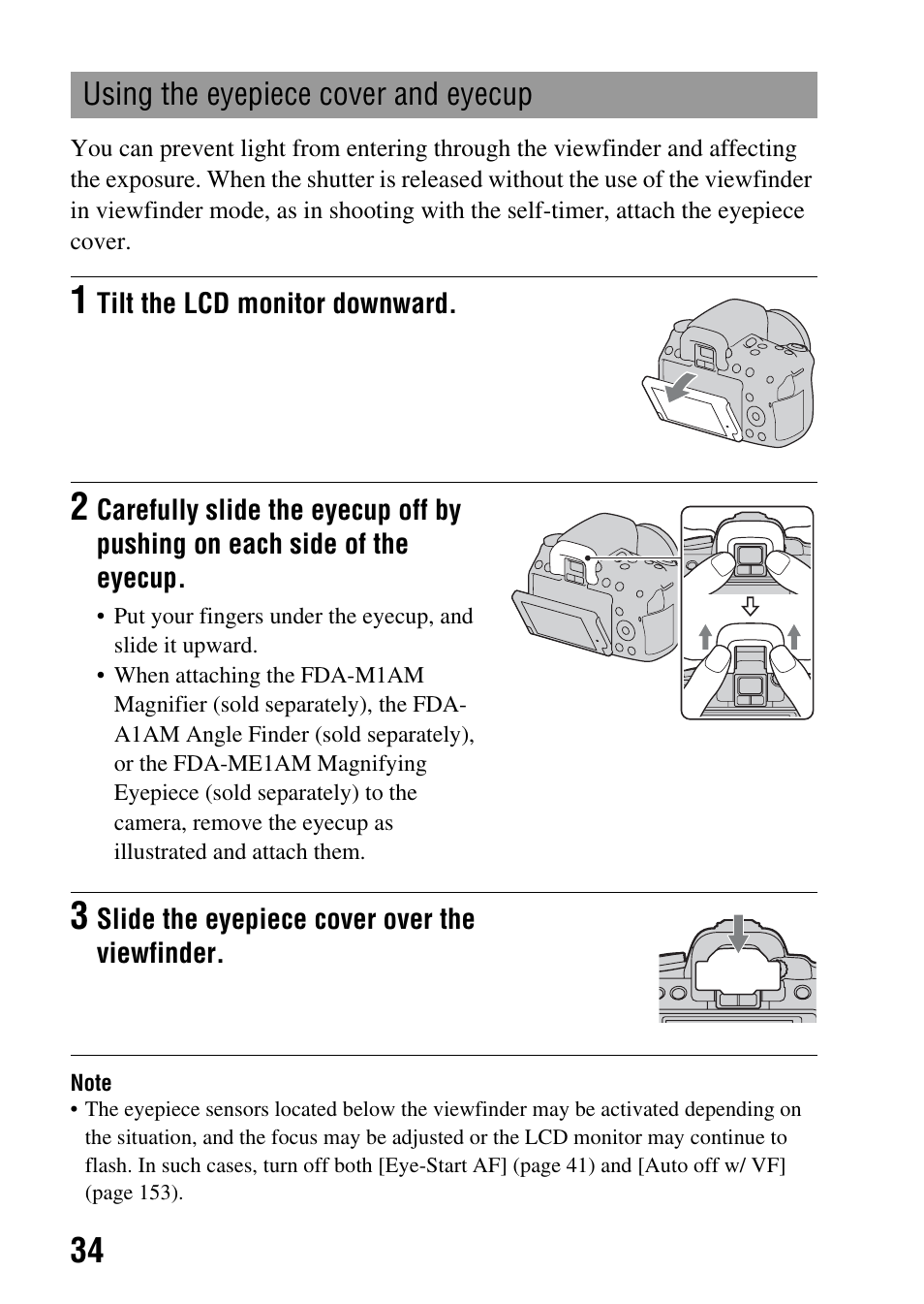 Sony DSLR-A580L User Manual | Page 34 / 199