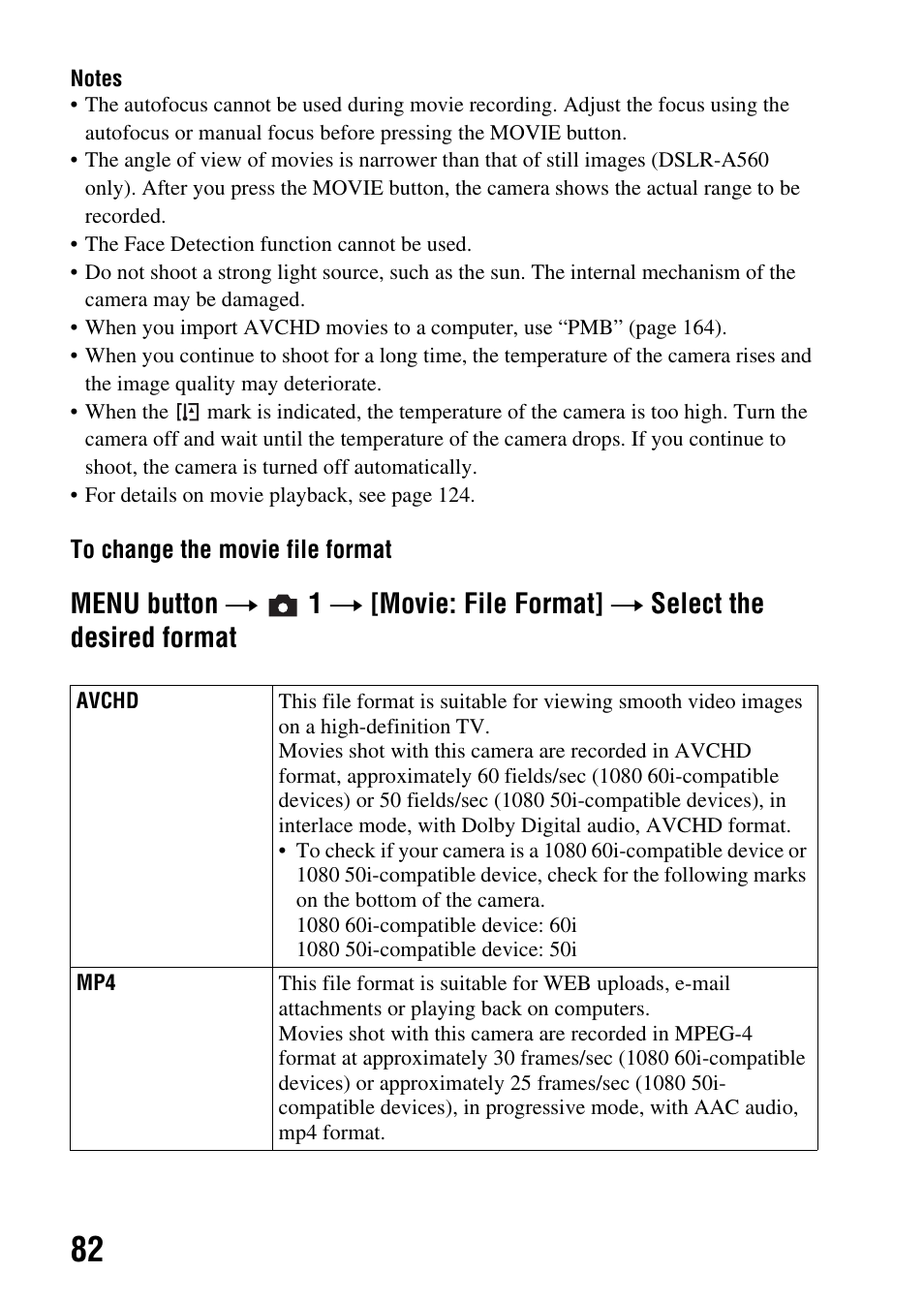 Sony DSLR-A580L User Manual | Page 82 / 199