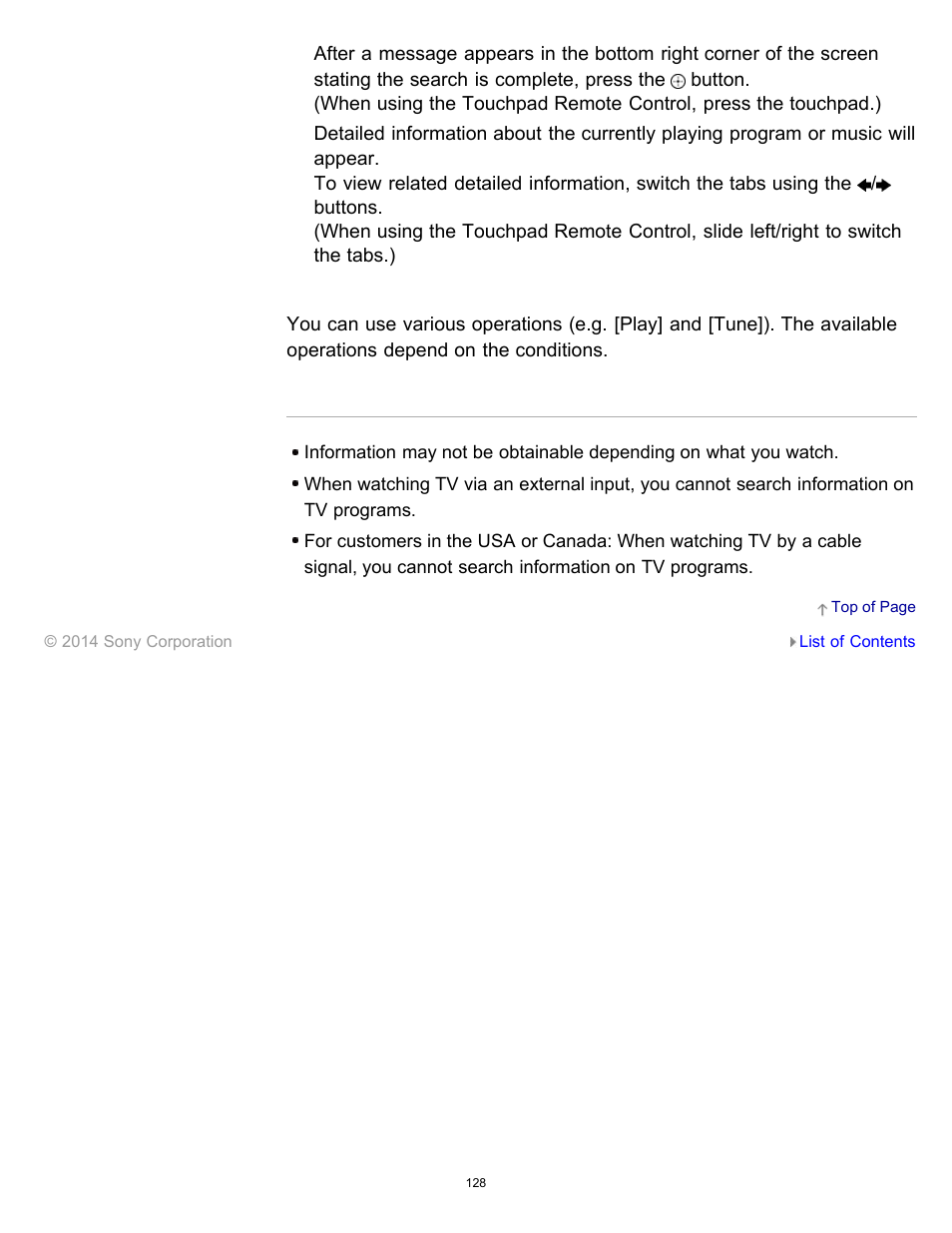 Sony XBR-55X900B User Manual | Page 134 / 255