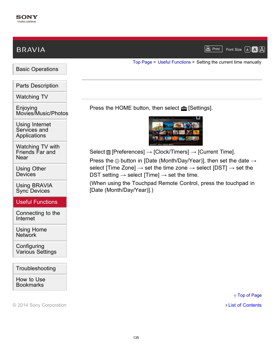 Setting the current time manually | Sony XBR-55X900B User Manual | Page 141 / 255