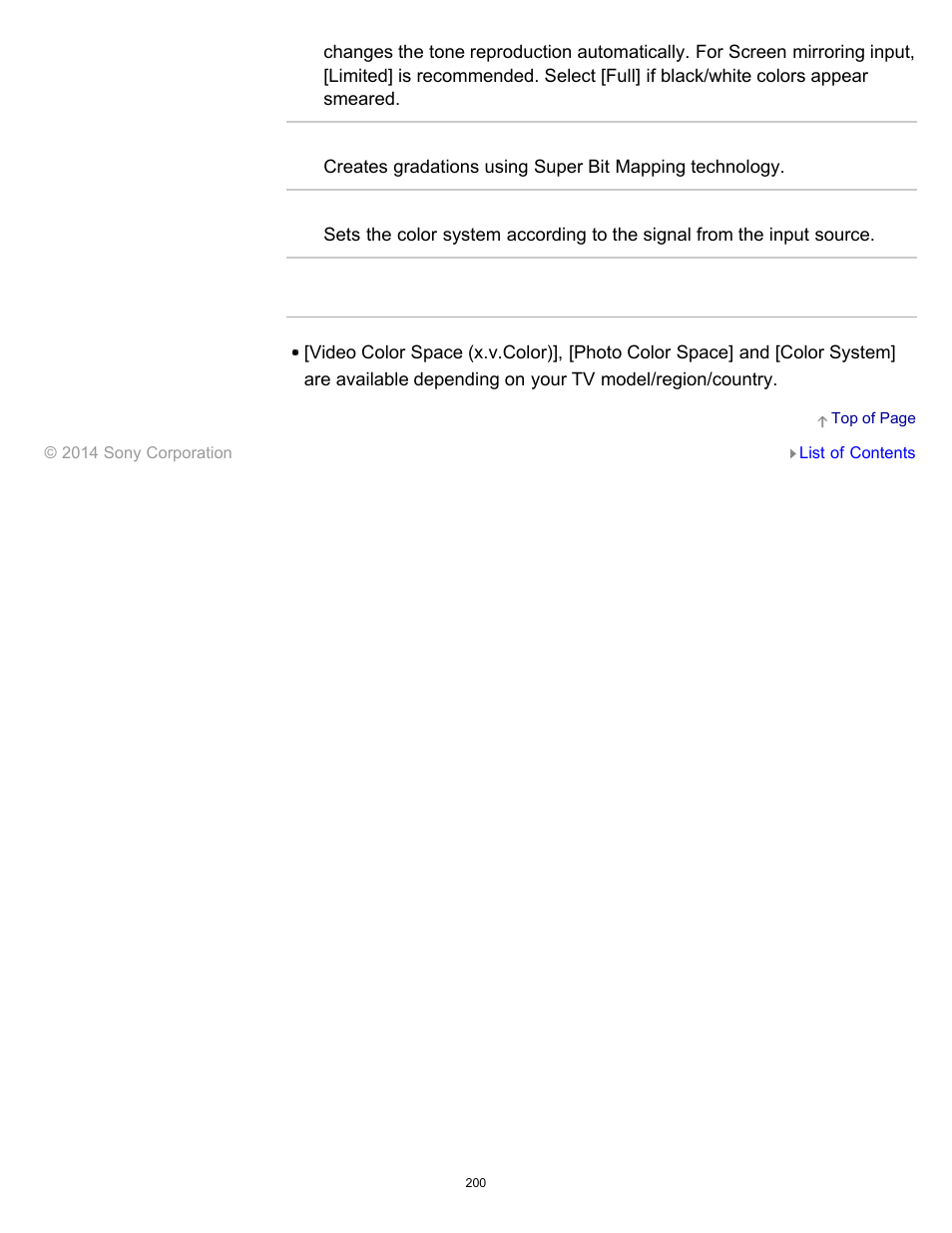 Sony XBR-55X900B User Manual | Page 206 / 255