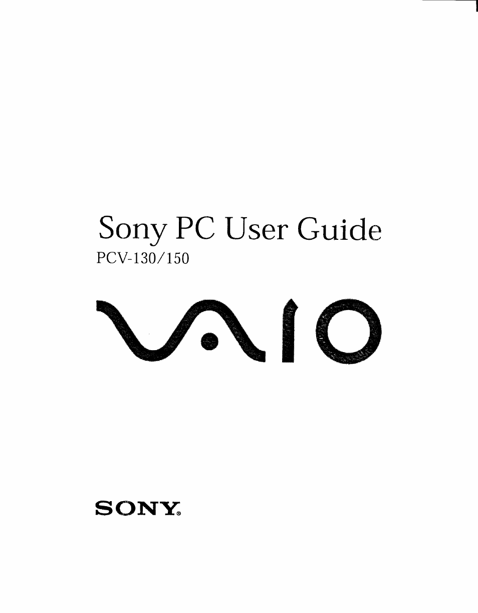 Sony PCV-130 User Manual | 203 pages