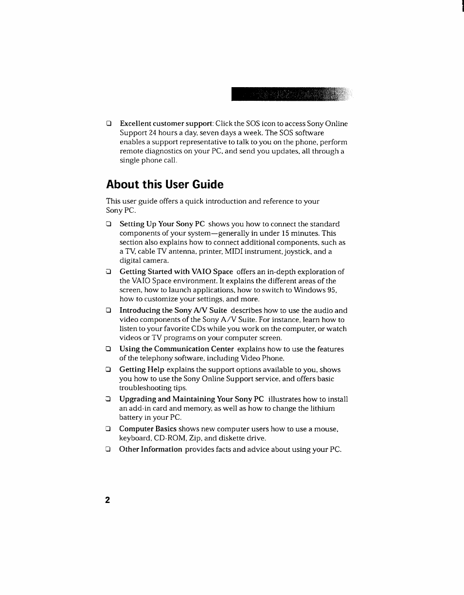 About this user guide | Sony PCV-130 User Manual | Page 12 / 203