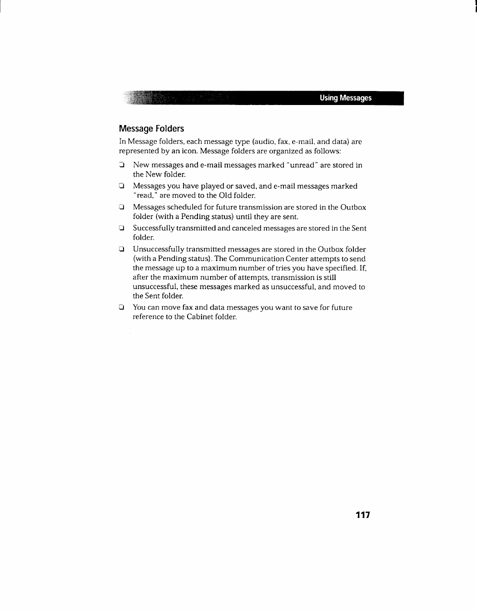 Message folders | Sony PCV-130 User Manual | Page 121 / 203