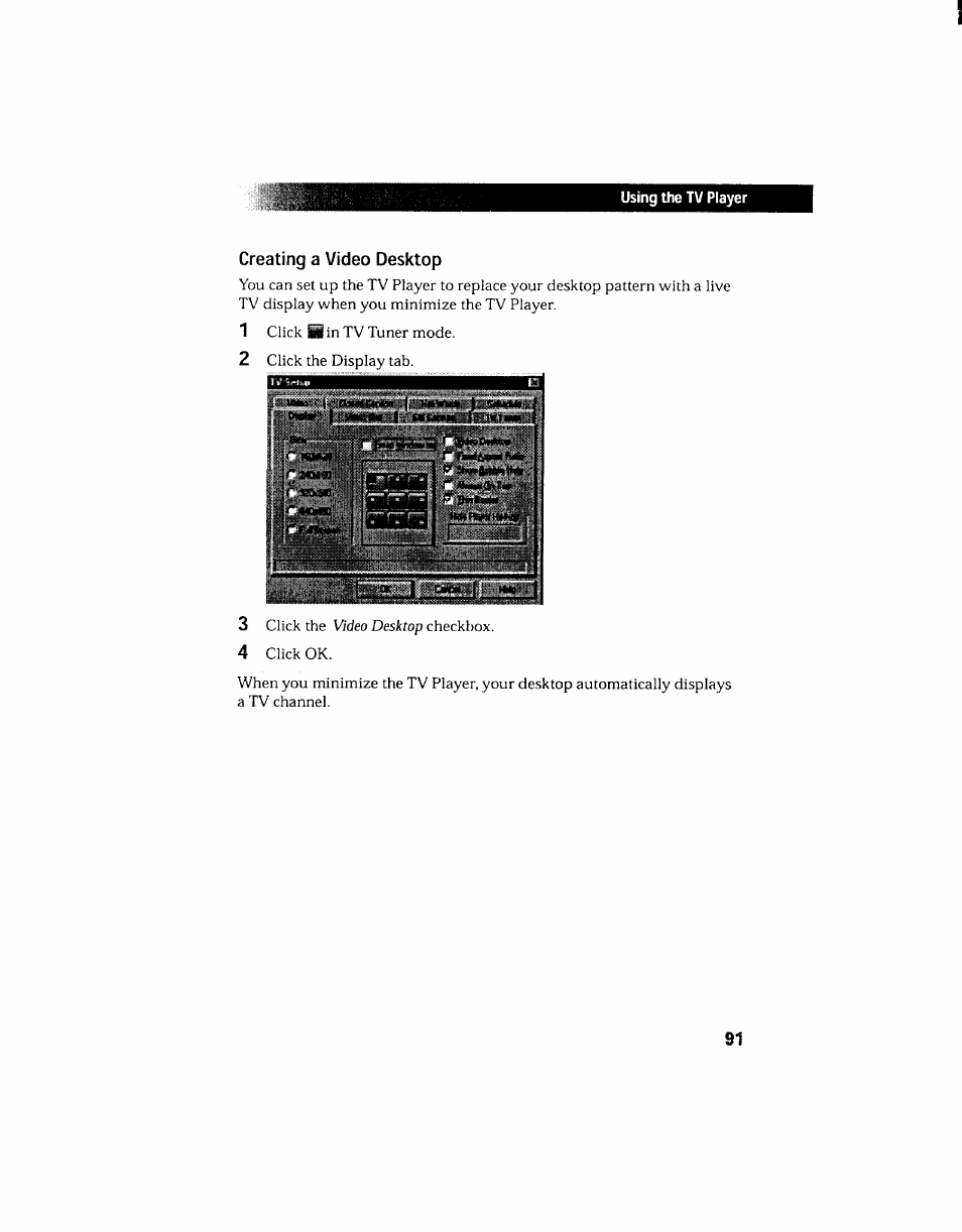 Using the tv player, Starting the tv player | Sony PCV-130 User Manual | Page 95 / 203