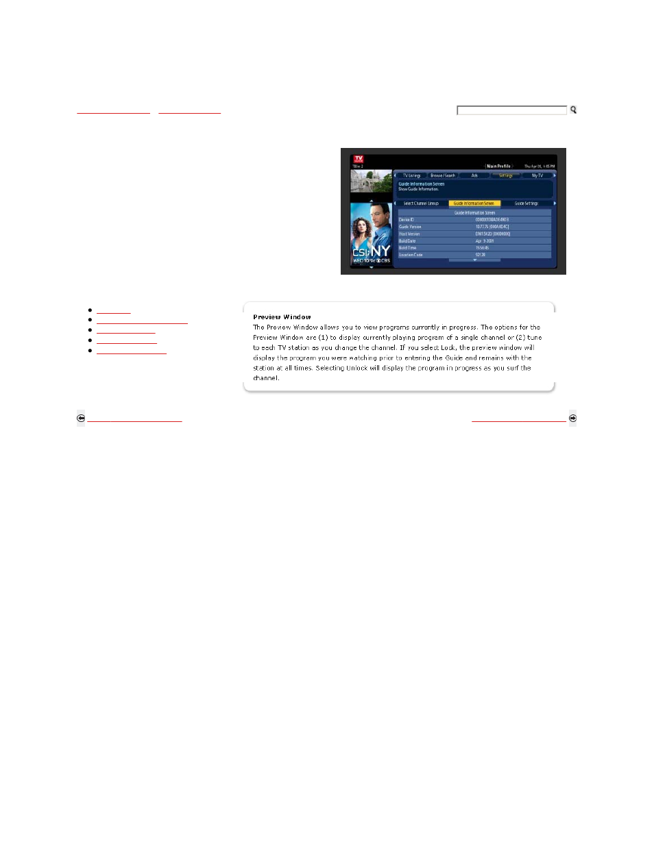 Settings, Guide information screen, Guide settings | Sony KDL-46W5100 User Manual | Page 152 / 324