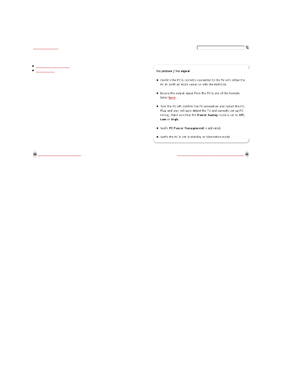 Troubleshooting - pc input | Sony KDL-46W5100 User Manual | Page 298 / 324