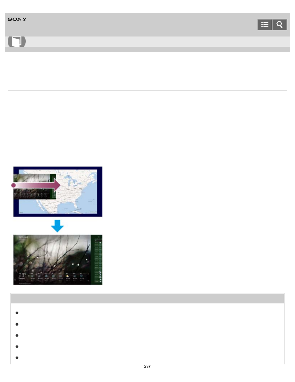 Switching apps, User guide | Sony SVT21223CYB User Manual | Page 237 / 475