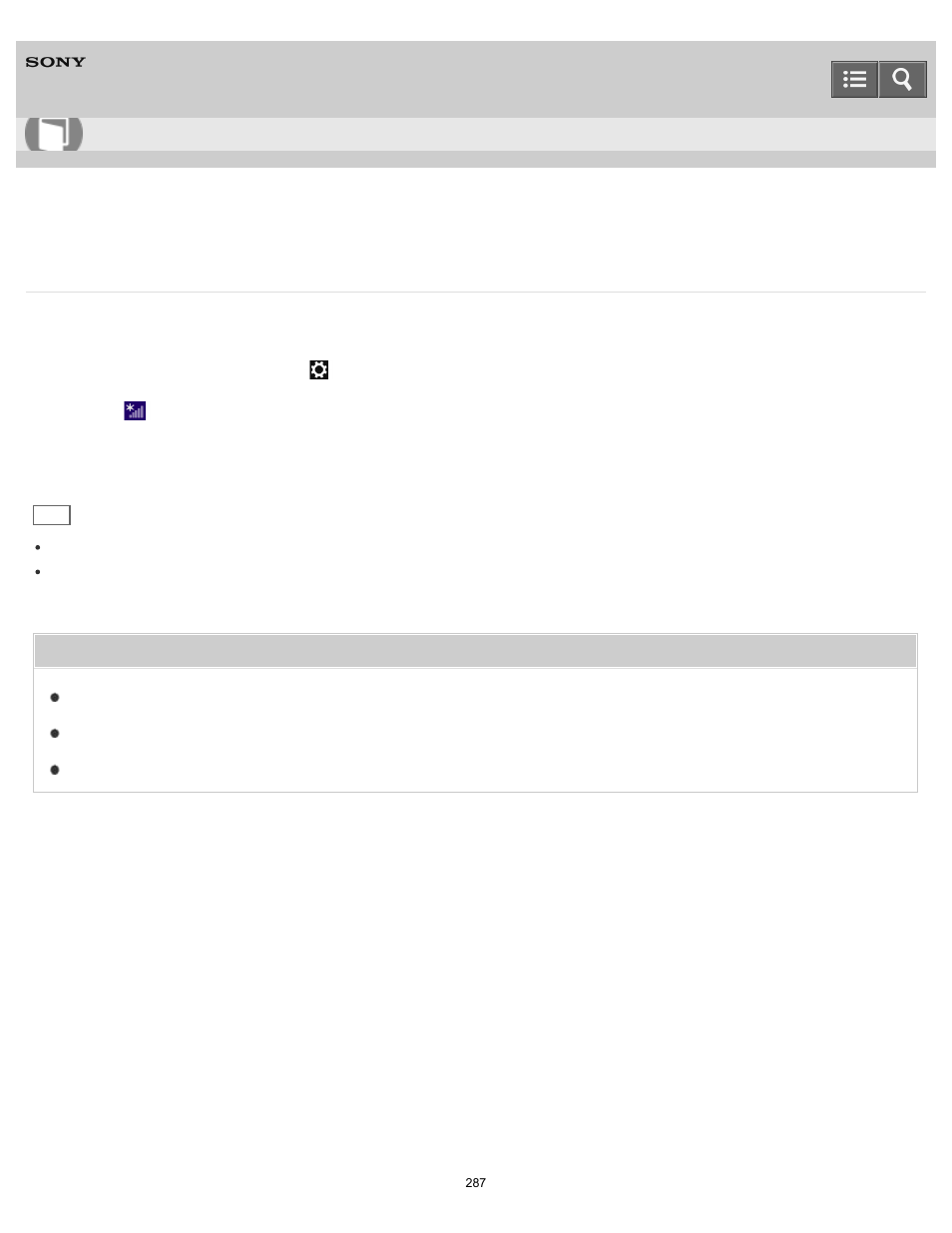 Disabling the wi-fi(r) (wireless lan) function, User guide | Sony SVT21223CYB User Manual | Page 287 / 475