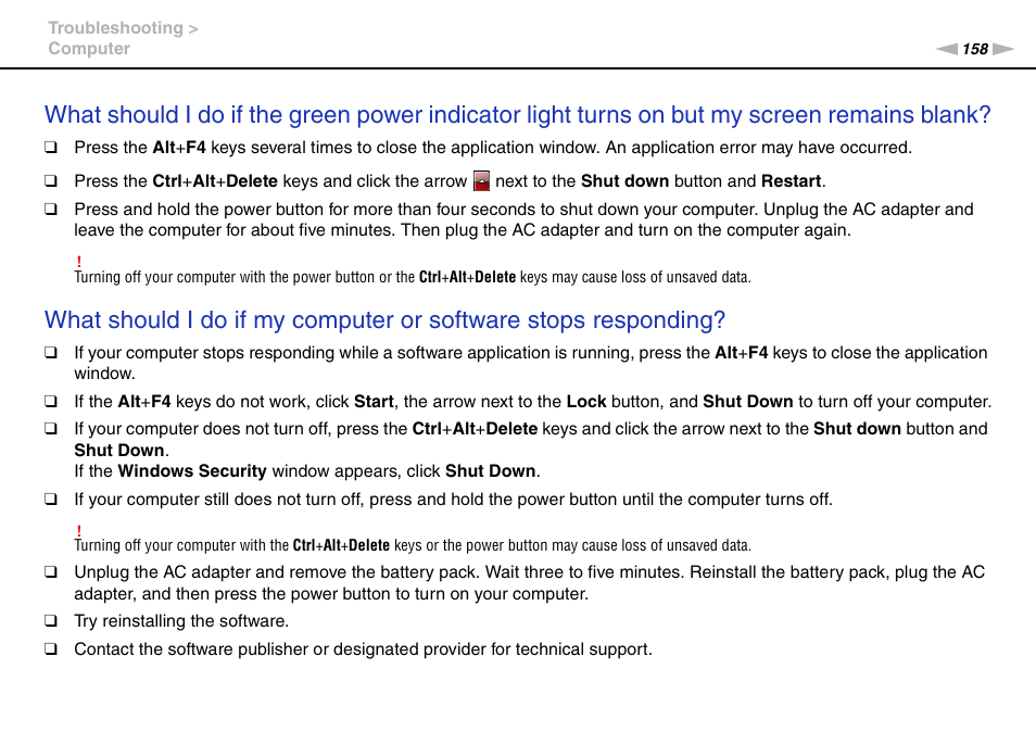 Sony VGN-SR490DDB User Manual | Page 158 / 203