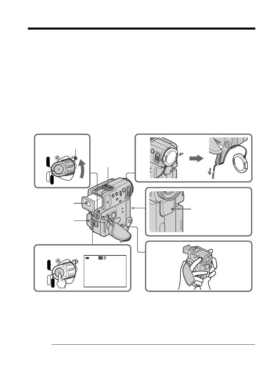 Recording – basics, Recording a picture | Sony DCR-PC5 User Manual | Page 18 / 156