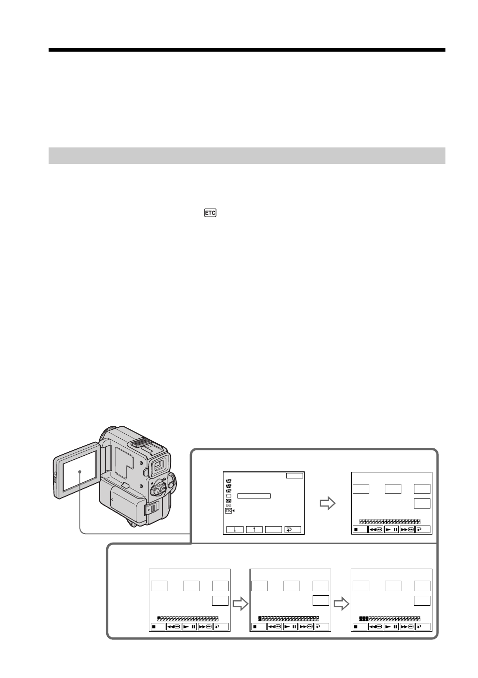 Operation 1: making programs | Sony DCR-PC5 User Manual | Page 68 / 156