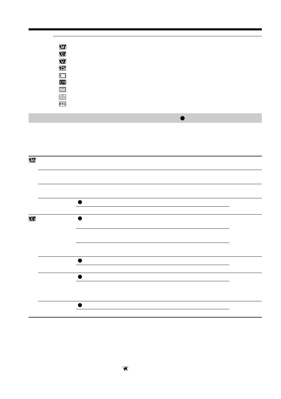 Changing the menu settings, Selecting the mode setting of each item | Sony DCR-PC5 User Manual | Page 90 / 156