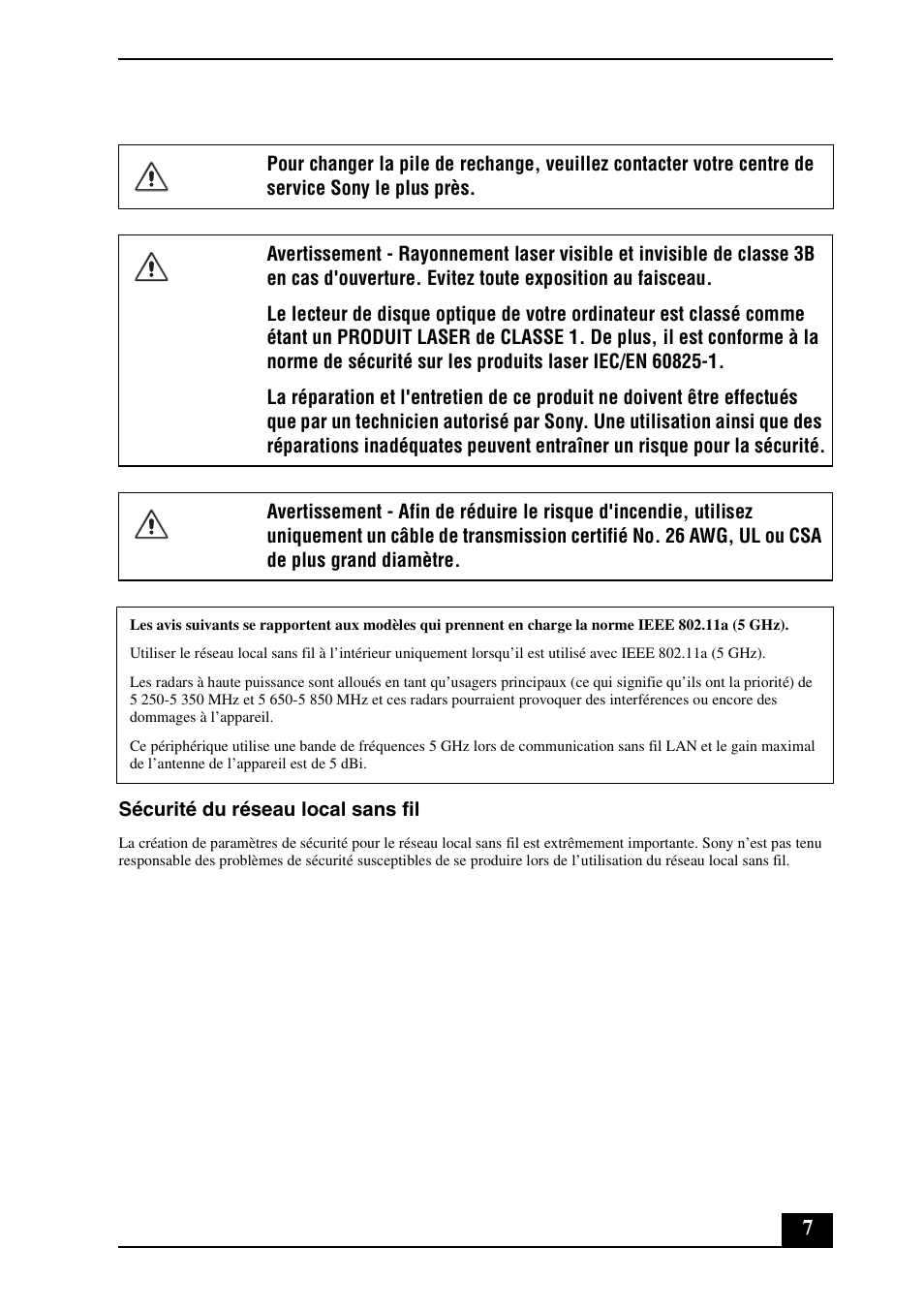 Sony VGN-FW490DEB User Manual | Page 7 / 20