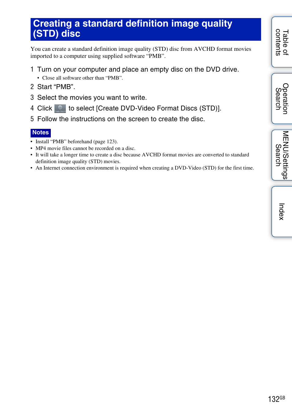 Sony DSC-HX5V User Manual | Page 132 / 160